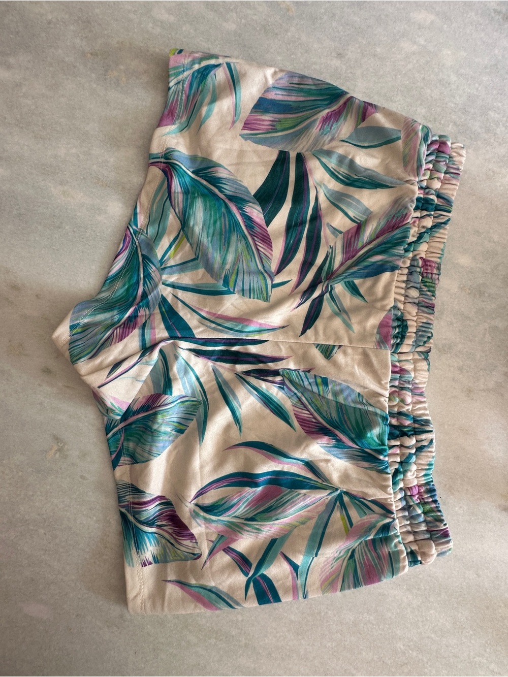 Torrid 2X Women's Terry Cloth Split Side Beach Short Leaf Pattern - Picture 5 of 11
